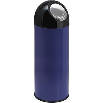 Odpadkový koš Koš s výklopným víkem 55 l. - modro/černý