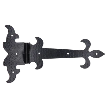 Dveřní kování KOVIAN, s.r.o. Pánt ozdobný 350x200, tloušťka 3 mm, černá farba, levý