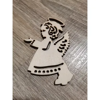 Vánoční ozdoba Dřevěná vánoční ozdoba č.28 - andílek Velikost: 100