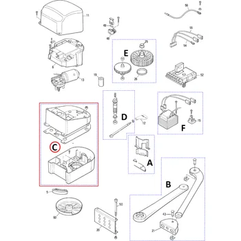 NICE PRPP03 kompletný korpus pre POP