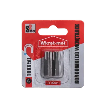 Bit Klimas 2 dílny blister bitů TX-50, délka 25mm