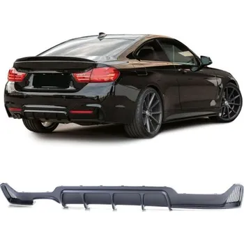 Tuning Zadní difuzor sport dvojitá koncovka matná pro . 4 series BMW F32 F33 F36