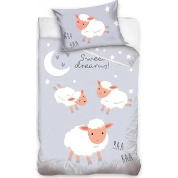 Povlečení TipTrade Ovečky Sweet Dreams 100 x 135, 40 x 60 cm zip