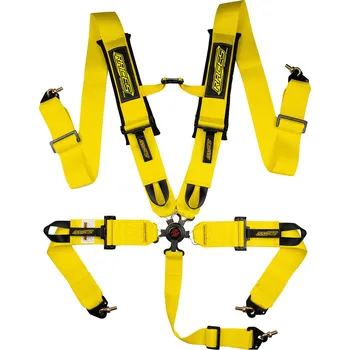 Návlek na bezpečnostní pás 5-bodové bezpečnostní pásy RACES Motorsport, 3" (76 mm), žlutá