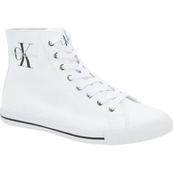 Pánské pantofle CALVIN KLEIN JEANS Plátěné tenisky AUGUSTO | Barva:bílý | Velikost:40