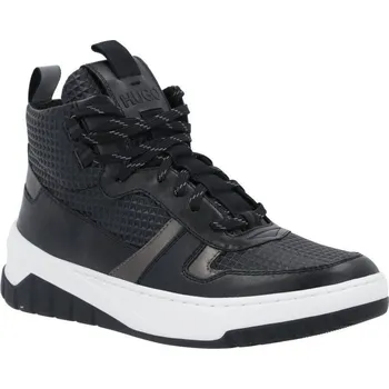 Pánské tenisky HUGO Tenisky Madison_Hito_mxdm s přídavkem kůže | Barva:černý | Velikost:43