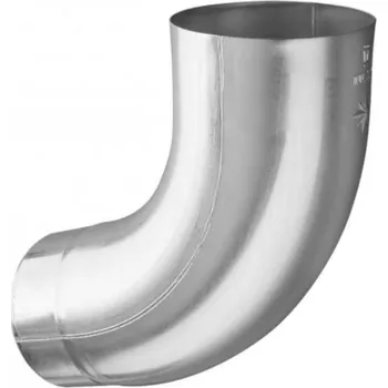 okap Koleno hliníkové přírodní 100 mm /72 st.