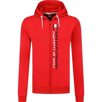 Pánská mikina Tommy Sport Mikina VERTICAL LOGO | Barva:červený | Velikost:L
