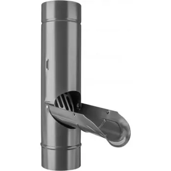 sběrač dešťové vody Zachytávač vody hliníkový antracit 80 mm se sítkem