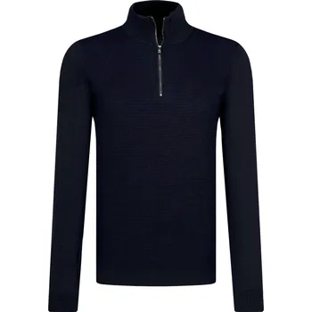 Pánský svetr boss Vlněný svetr Madan | Barva:tmavě modrá | Velikost:L