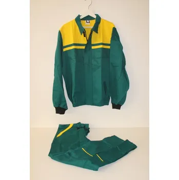 pracovní souprava Voženílek MONTÉRKY KOMPLET PRACOVNÍ BLŮZA A KALHOTY - zeleno-žlutý Velikost: 182/48