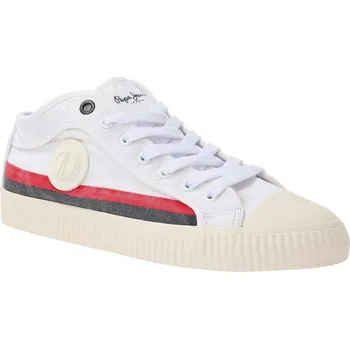 Pánská obuv Pepe Jeans London Plátěné tenisky MALIBU | Barva:bílý | Velikost:42