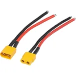 Napájecí konektor XT60 samice+samec, 2-pólový s vodiči - 42xt60A