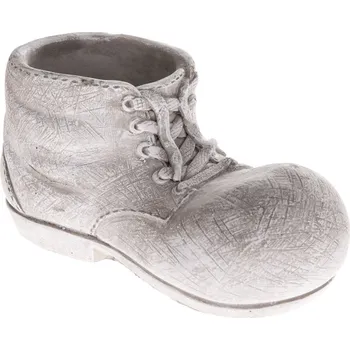 Biokrb Betonový květináč Bota, 16 x 8,5 x 8 cm, šedá