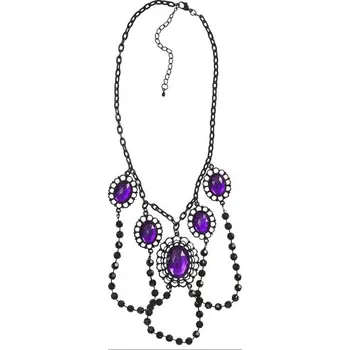 Módní doplněk WIDMANN Náhrdelník Gothic řetízkový s kameny