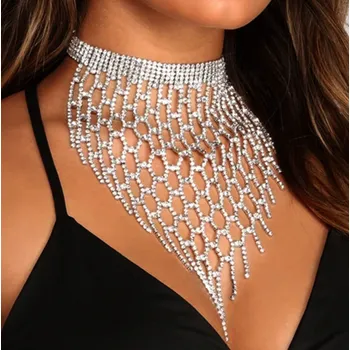 Náhrdelník B-TOP Dámský krystalový choker náhrdelník