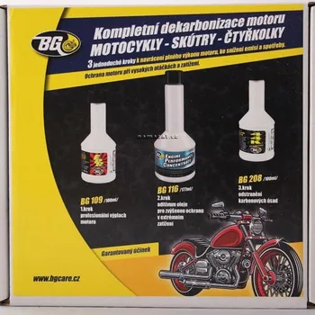 Čistič palivové soustavy BG6900K - Sada pro dekarbonizaci - 4T motocykly (BG 109 + 116 + 208)