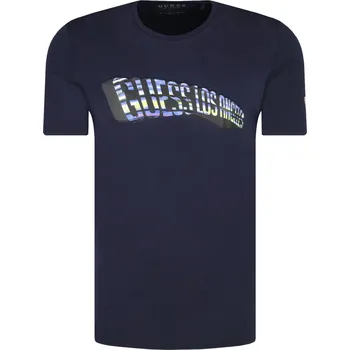 Pánská móda GUESS JEANS Tričko Express | Barva:tmavě modrá | Velikost:S