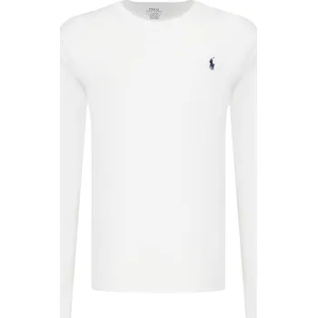 Pánské tričko POLO RALPH LAUREN Tričko s dlouhým rukávem | Barva:bílý | Velikost:L