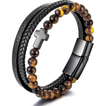 Náramek Amparo Miranda® Náramek Cross Tygří oko T173