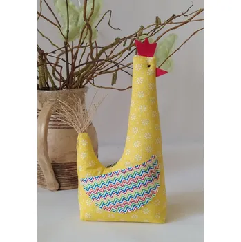 Velikonoční dekorace slepička 04