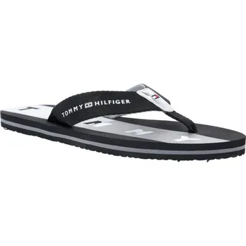 Dámské pantofle Tommy Hilfiger Žabky FLAT BEACH | Barva:černý | Velikost:37
