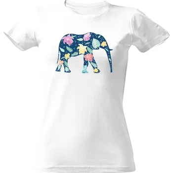 Dámské tričko Tričko s potiskem Havajský slon dámské