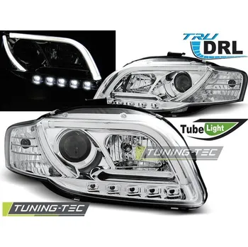 Přední světlomet PŘEDNÍ SVĚTLA TUBE LIGHT DRL CHROM pro AUDI A4 B7 11.04-03.08