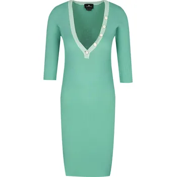 Dámské šaty Elisabetta Franchi Šaty | Barva:tyrkysový | Velikost:40