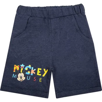 Chlapecké kraťasy Mickey Mouse - licence Chlapecké kraťasy - Mickey Mouse 52078549, tmavě modrý melír Barva: Modrá tmavě, Velikost: 128