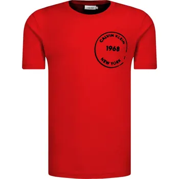 Calvin Klein Tričko COIN CHEST | Barva:červený | Velikost:L