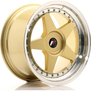 Alu kolo Japan Racing JR6 18x9,5 ET20-40 BLANK, Gold w/Machined Lip