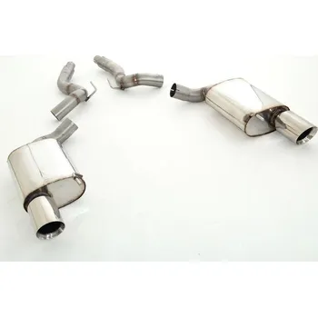 Tlumič výfuku 76mm sportovní tlumič výfuku- Duplex Ford Mustang Cabrio - s certifikátem ECE (971206AD-X3-X)