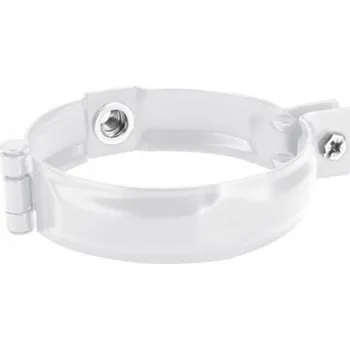 okap Objímka pozinkovaná šedo bílá 120 mm, bez hrotu, s metrickým závitem M10