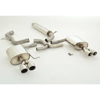 76mm Výfukový systém- Duplex (nerez) - s certifikátem ECE (992711T-X3-X)