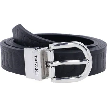 Opasek Trussardi Jeans Oboustranný opasek | Barva:černý | Velikost:85