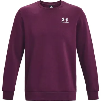 Pánská mikina mikina Under Armour Essential Fleece Crew - 572/Purple Stone/White L