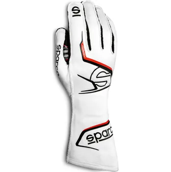 Rukavice Rukavice Sparco Arrow Karting (vnější šití) bilé
