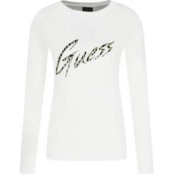 Dámské tričko GUESS JEANS Halenka | Barva:bílý | Velikost:S