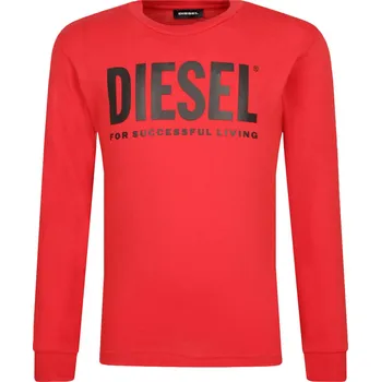 Pánská móda Diesel Tričko s dlouhým rukávem | Barva:červený | Velikost:168