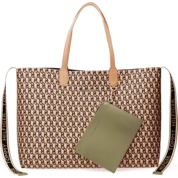 Kabelka Tommy Hilfiger Kabelka shopper + váček ICONIC TOMMY | Barva:	okrová	 | Velikost:OS
