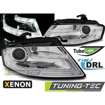 Přední světlomet XENON PŘEDNÍ SVĚTLA TRUE DRL CHROM pro AUDI A4 B8 04.08-11