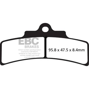 Brzdová destička EBC Brzdové obložení GFA GFA276HH