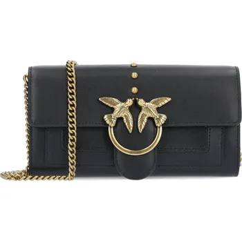Peněženka Pinko Kůžoná crossbody kabelka/ peněženka LOVE SIMPLY | Barva:černý | Velikost:OS
