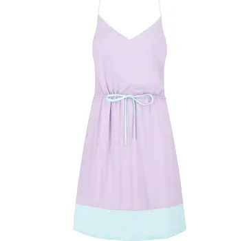 Dámské šaty Tommy Jeans Šaty essential strap | Barva:fialový | Velikost:M