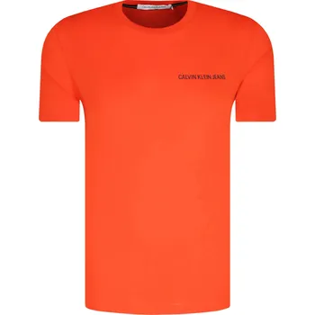 CALVIN KLEIN JEANS Tričko | Barva:oranžový | Velikost:XL