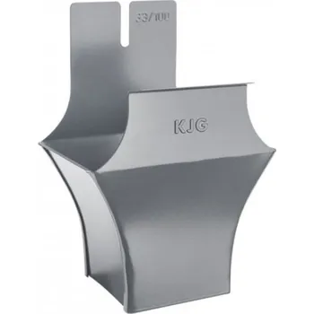 okap Kotlík pozinkovaný hranatý prachově šedý 250/80 mm