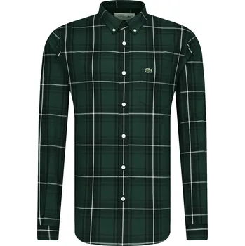 Pánská košile Lacoste Košile | Barva:zelený | Velikost:42