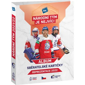 Příslušenství ke karetním hrám Album A4 na sběratelské hokejové karty Český hokej národní tým 2022 + 10 fólií