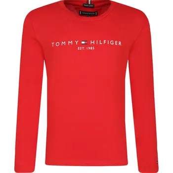 Pánské tričko Tommy Hilfiger Tričko s dlouhým rukávem ESSENTIAL | Barva:červený | Velikost:128